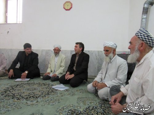 دیدار صمیمی فرماندار گمیشان با اهالی روستای قرنجیک خواجه خان