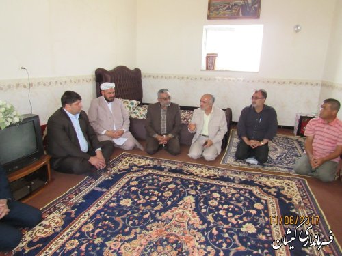 دیدار با سه خانواده مدد جوی تحت پوشش کمیته امداد امام(ره) شهرستان