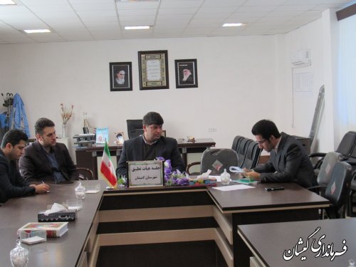 جلسه کمیته انطباق مصوبات شوراهای شهرستان گمیشان برگزار شد