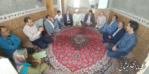 دیدار با دو خانواده مدد جوی تحت پوشش کمیته امداد امام(ره)  روستای قرنجیک خواجه خان