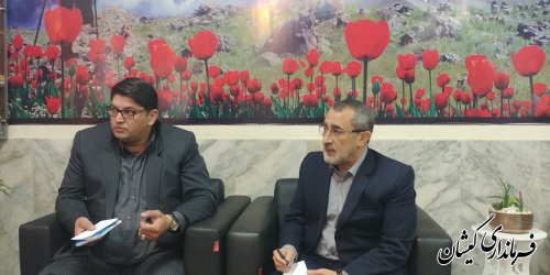 دیدار فرماندار گمیشان با مدیرکل بنیاد شهید و امور ایثارگران استان