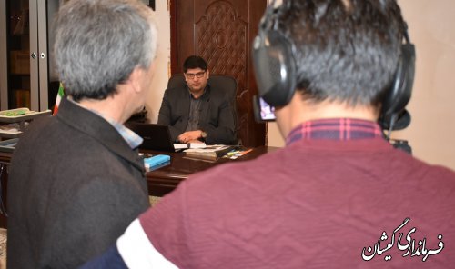 مصاحبه فرماندار گمیشان با برنامه تلویزیونی ترکمنی اولکام