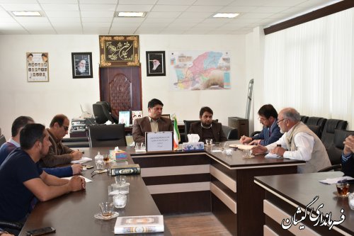 جلسه بررسی وضعیت واحدهای اقامتی شهرستان گمیشان برگزار شد