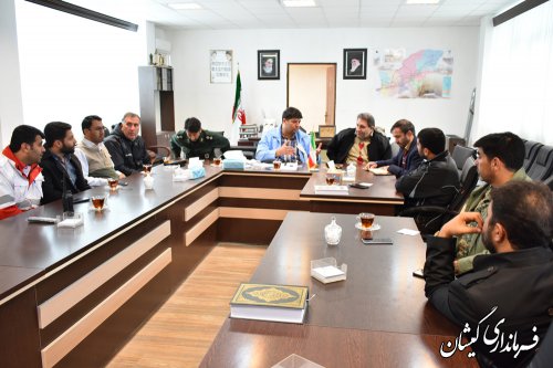جلسه مشترک مدیرکل ستاد اجرایی حضرت امام ونماینده برکت احسان با فرماندار