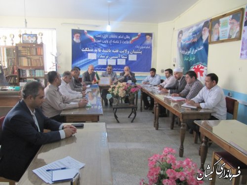 جلسه شورای مناطق مرزی شهرستان گمیشان تشکیل شد
