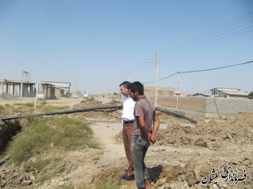 بازدید فرماندار از وضعیت تامین آب شرب روستاهای مرزی شهرستان گمیشان