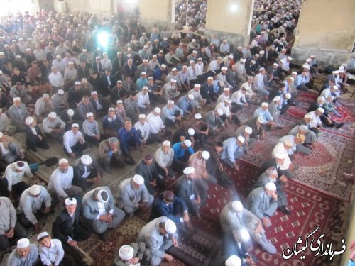 حضور فرماندار گمیشان در نماز عید سعید قربان