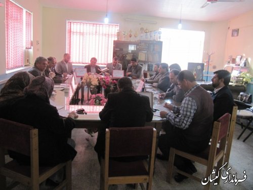 جلسه مشترک شورای آموزش وپرورش وشورای پشتیبانی سواد آموزی شهرستان برگزارشد