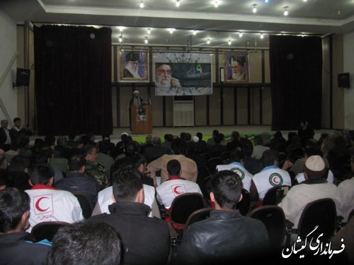 برگزاری همایش گرامیداشت "حماسه نهم دیماه"در شهرستان گمیشان