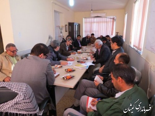 کارگاه آموزشی اعضای شورای اسلامی روستاهای بخش گلدشت شهرستان گمیشان