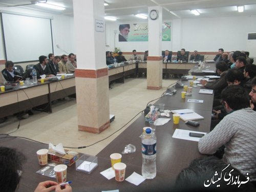 جلسه کارشناسان بهره برداری شرکت توزیع برق شهرستانهای استان در گمیشان