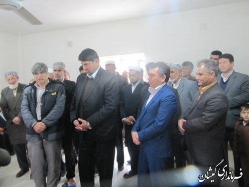 افتتاح ساختمان دهیاری روستای آرخ بزرگ شهرستان گمیشان