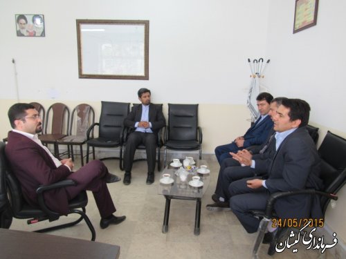 نشست معاون بانک توسعه استان گلستان با معاون فرماندار گمیشان
