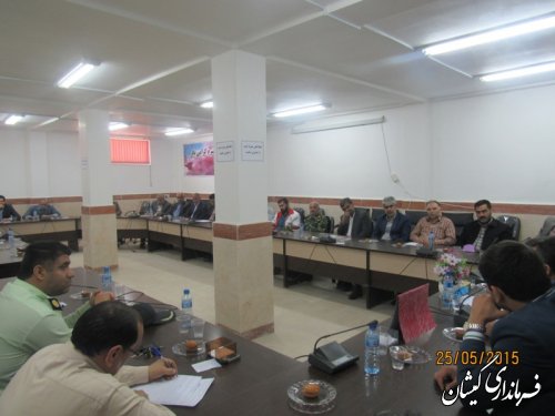 جلسه کمیته پشتیبانی ستاد ارتحال حضرت امام خمینی (ره) درشهرستان گمیشان برگزار شد