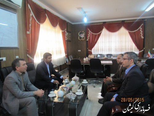 نشست فرماندار گمیشان با مدیرکل آموزش فنی وحرفه ای استان گلستان