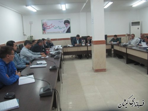 جلسه بررسی وضعیت پروژه های عمرانی شهرستان گمیشان تشکیل شد