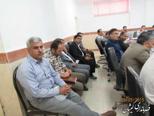 چهارمین جلسه شورای اداری شهرستان گمیشان برگزار شد