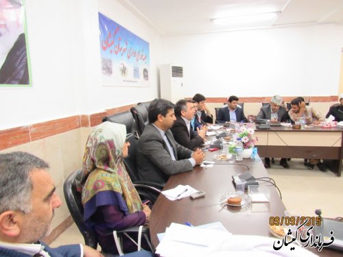 چهارمین جلسه شورای اداری شهرستان گمیشان برگزار شد