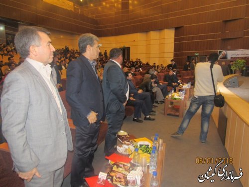 فرماندار گمیشان در همایش تخصصی توسعه استان برپایه ایده های جوانان حضور یافت