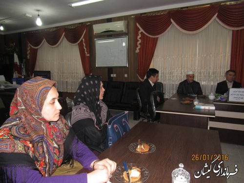 جلسه تعیین اعضای شعب اخذ رای انتخابات شهرستان گمیشان برگزار شد