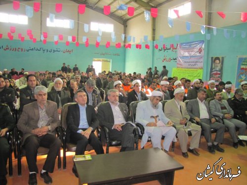 مراسم افتتاح متمرکز پروژه های دهه مبارک فجر شهرستان گمیشان