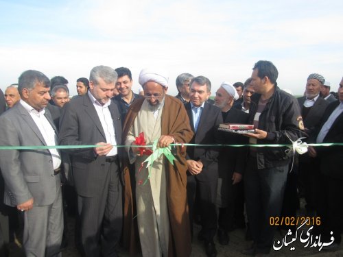 مراسم افتتاح متمرکز پروژه های دهه مبارک فجر شهرستان گمیشان