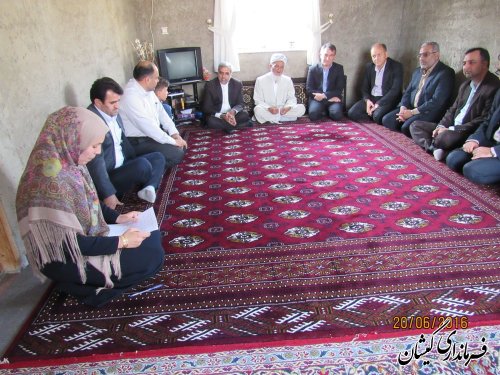 دیدار با خانواده های تحت پوشش کمیته امداد امام خمینی(ره) شهرستان گمیشان