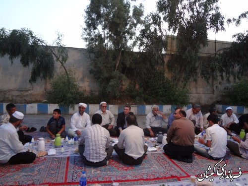برگزاری مراسم افطاری ولی نعمتان کمیته امداد امام(ره) شهرستان گمیشان