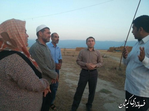 فرماندار گمیشان از روستای قرنجیک خواجه خان بازدید کرد
