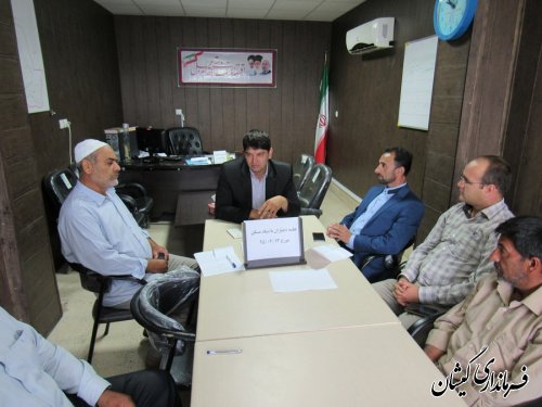 جلسه هماهنگی اجرای طرح هادی روستاهای بخش گلدشت برگزار شد