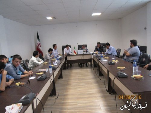 نشست اعضای انجمن توسعه و پیشرفت امید گلستان با فرماندار گمیشان