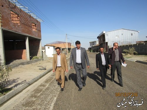 بازدید فرماندار از اجرای طرح هادی در روستای قره کیله