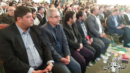 حضور فرماندار گمیشان در اولین کنگره شهدای کارمند استان