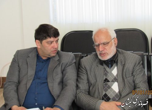 دیدار مدیر عامل شرکت گاز استان با فرماندار گمیشان