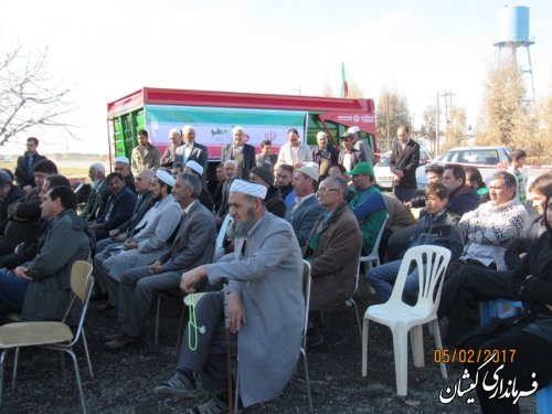 افتتاح کارگاه تولید کود پاش دامی در روستای قرنجیک خواجه خان شهرستان گمیشان