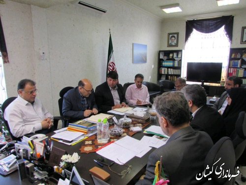 حضور فرماندار گمیشان در جلسه ستاد ساماندهی سواحل استان
