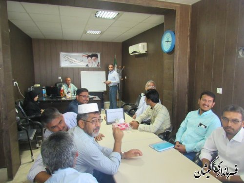 جلسه انتخاب اعضای شورای اسلامی بخش گلدشت برگزار شد