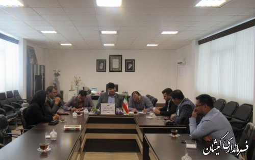 جلسه انتخاب هیات رئیسه شورای اسلامی شهرستان گمیشان