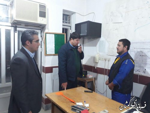 بازدید فرماندار گمیشان از دستگاه های خدمات رسان سیمین شهر