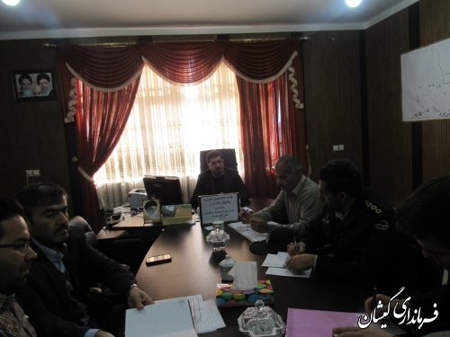 پنجمین جلسه کمیسیون مبارزه با قاچاق کالا و ارز شهرستان گمیشان برگزار شد