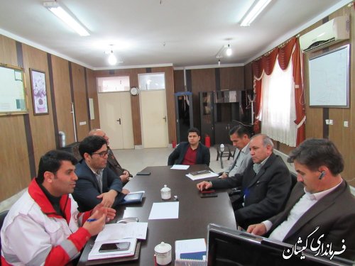 جلسه هماهنگی احداث مجتمع امدادی هلال احمر در شهرستان گمیشان برگزار شد