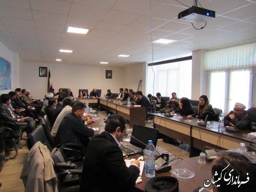 جلسه هماهنگی اجرای طرح منظومه روستایی در شهرستان گمیشان برگزار شد