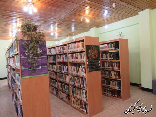 معاون فرماندار گمیشان از کتابخانه عمومی امام محمد غزالی شهر گمیش تپه بازدید کرد