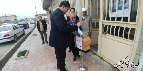 فرماندار گمیشان از کمیته امداد امام خمینی(ره) شهرستان بازدید کرد