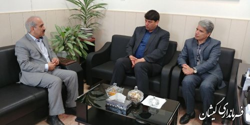 دیدار مشترک فرمانداران گمیشان و ترکمن با مدیرکل حوزه استاندار