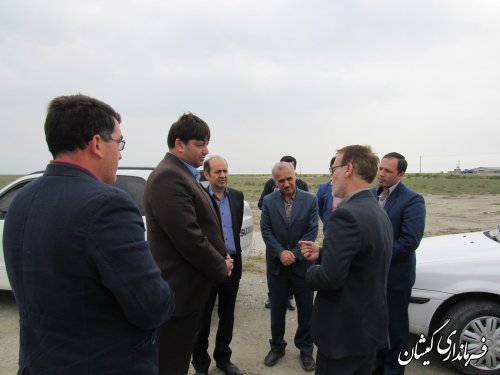 بازدید فرماندار و سرپرست شرکت گاز استان از ناحیه تخصصی شیلات گمیشان
