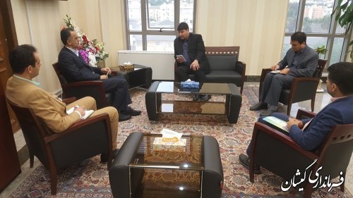 دیدار فرماندار گمیشان با مدیر شعب بانک ملی استان