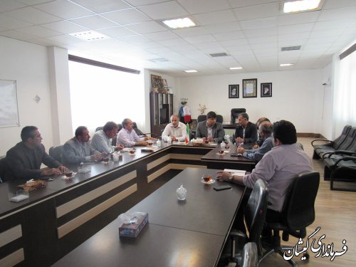 جلسه هماهنگی اجرای پروژه سیماک درشهرستان گمیشان برگزار شد