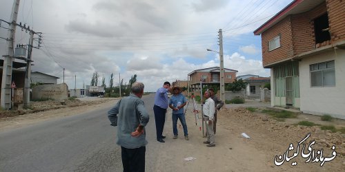 بازدید فرماندار از روند اجرایی طرح هادی روستای آرخ بزرگ