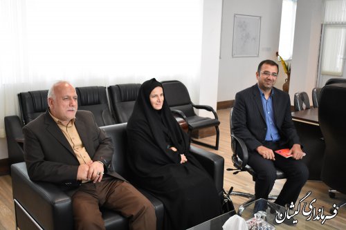 دیدار مدیر شرکت پخش فرآوده های نفتی منطقه استان با فرماندار گمیشان